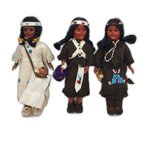 Other - Vintage Native American Women Dolls Set of 3